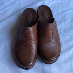 Brown Clark Clogs